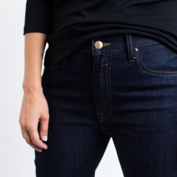 Slim Mid-Rise Indigo Denim (New) - Picture 2 of 3